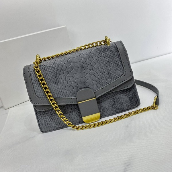 Bulk Jewelry Wholesale Brown crocodile pattern PU leather Shoulder bag JDC-SD-ds015 Wholesale factory from China YIWU China