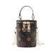 Wholesale Brown floral bucket bag PU leather Shoulder bags JDC-SD-KR001 Shoulder Bags JoyasDeChina Wholesale Jewelry JoyasDeChina Joyas De China