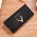 Bulk Jewelry Wholesale brown frosted long tri-fold fawnWallet  JDC-WT-jh001 Wholesale factory from China YIWU China