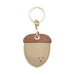 Wholesale brown leather keychain JDC-KC-Bam004 Keychains 捌门 Hazelnut Wholesale Jewelry JoyasDeChina Joyas De China