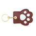 Wholesale brown leather keychain JDC-KC-Bam004 Keychains 捌门 LOOK2 access card cover-cat's paw Wholesale Jewelry JoyasDeChina Joyas De China