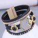 Wholesale Brown Leather Magnetic Bracelet JDC-BT-WY118 Bracelet 威扬 2# Wholesale Jewelry JoyasDeChina Joyas De China