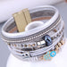 Wholesale Brown Leather Magnetic Bracelet JDC-BT-WY118 Bracelet 威扬 5# Wholesale Jewelry JoyasDeChina Joyas De China