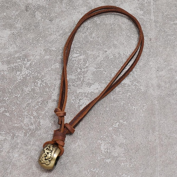 Bulk Jewelry Wholesale brown leather man necklaces JDC-MNE-PK030 Wholesale factory from China YIWU China