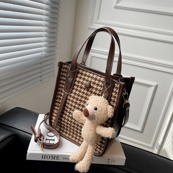 Wholesale brown pu handbag JDC-HB-HZD001 Handbags 花枳黛 Wholesale Jewelry JoyasDeChina Joyas De China