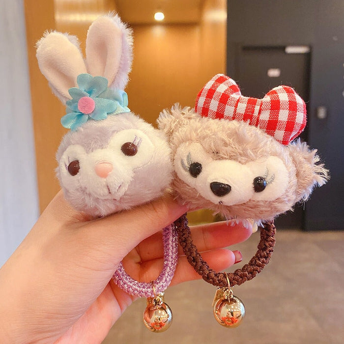 Wholesale Bunny Bear Plush Cartoon Hair Rope (F) JDC-HS-DingS001 Hair Scrunchies 鼎硕 2 / Wholesale Jewelry JoyasDeChina Joyas De China