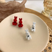 Wholesale bunny flocking earrings JDC-ES-W387 Earrings JoyasDeChina Wholesale Jewelry JoyasDeChina Joyas De China
