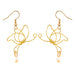 Wholesale Butterfly Alloy Earrings JDC-ES-JQ164 Earrings JoyasDeChina Wholesale Jewelry JoyasDeChina Joyas De China