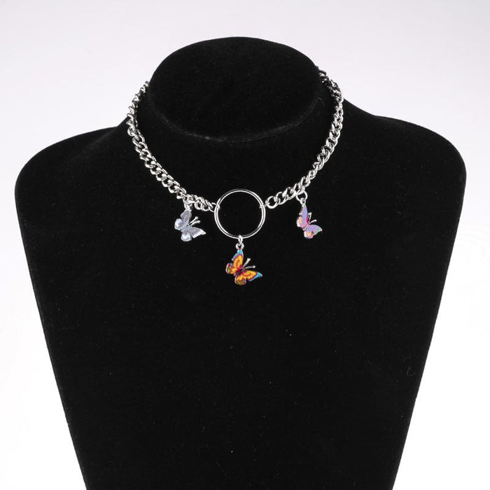 Wholesale Butterfly Alloy Necklace Thick Chain Clavicle Chain JDC-NE-Saip002 Necklaces 赛蒲 Wholesale Jewelry JoyasDeChina Joyas De China