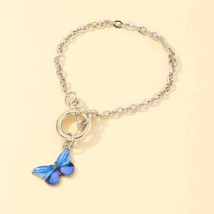 Wholesale butterfly bracelet coarse chain alloy bracelet JDC-BT-NZ039 Bracelet 奈珠 Wholesale Jewelry JoyasDeChina Joyas De China