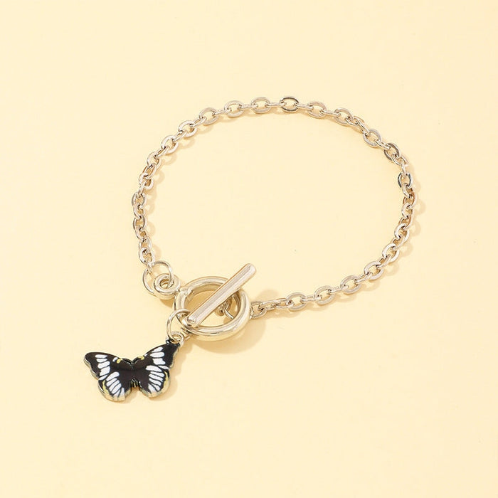 Wholesale butterfly bracelet coarse chain alloy bracelet JDC-BT-NZ039 Bracelet 奈珠 Wholesale Jewelry JoyasDeChina Joyas De China
