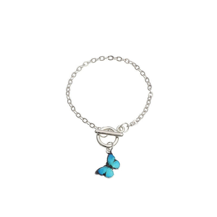 Wholesale butterfly bracelet coarse chain alloy bracelet JDC-BT-NZ039 Bracelet 奈珠 Wholesale Jewelry JoyasDeChina Joyas De China