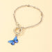 Wholesale butterfly bracelet coarse chain alloy bracelet JDC-BT-NZ039 Bracelet 奈珠 BZ1213zise Wholesale Jewelry JoyasDeChina Joyas De China