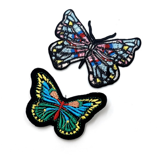 Wholesale butterfly cloth stickers felt cloth embroidery JDC-ER-XF003 Embroidery JoyasDeChina Wholesale Jewelry JoyasDeChina Joyas De China