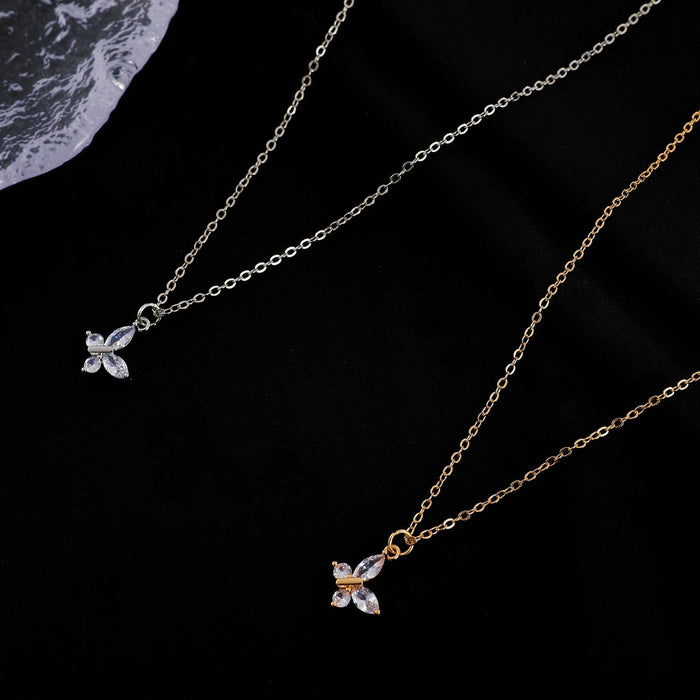 Wholesale butterfly Crystal Necklace JDC-NE-D016 necklaces 晴雯 Wholesale Jewelry JoyasDeChina Joyas De China