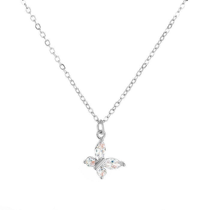 Wholesale butterfly Crystal Necklace JDC-NE-D016 necklaces 晴雯 Wholesale Jewelry JoyasDeChina Joyas De China