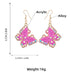 Wholesale butterfly fancy color diamond insect alloy earrings JDC-ES-JL952 Earrings 氿乐 Wholesale Jewelry JoyasDeChina Joyas De China