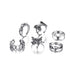 Wholesale Butterfly Genie Dice Chain Joint Alloy Ring Set 6 Piece Set JDC-RS-F086 Rings 韩之尚 Wholesale Jewelry JoyasDeChina Joyas De China