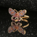 Wholesale butterfly mermaid tail copper inlaid zircon rings JDC-RS-HX127 Rings JoyasDeChina Wholesale Jewelry JoyasDeChina Joyas De China