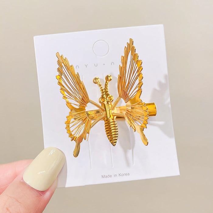 Wholesale Butterfly Metal Hair Clips JDC-HC-GSHX102 Hair Clips 恒曦 1#gold Wholesale Jewelry JoyasDeChina Joyas De China