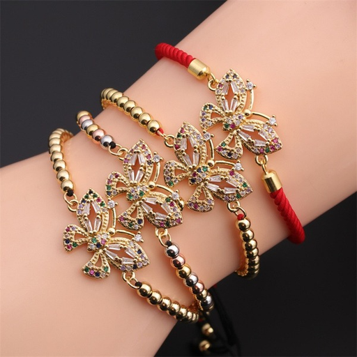 Wholesale butterfly micro-inlaid zircon copper bracelet JDC-BT-ML049 Bracelet JoyasDeChina Wholesale Jewelry JoyasDeChina Joyas De China