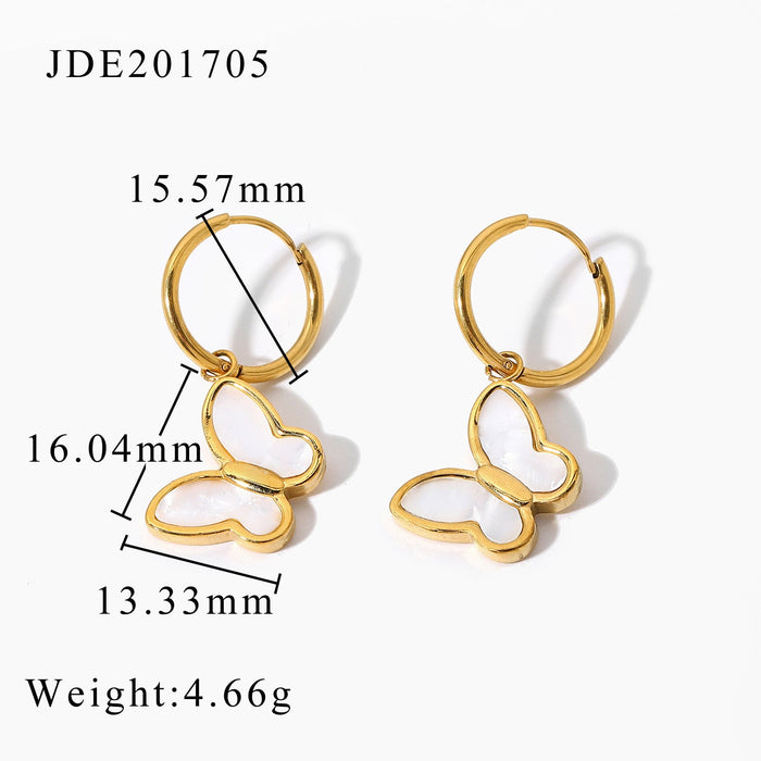 Wholesale Butterfly pendant earrings women's JDC-ES-JD194 Earrings JoyasDeChina 201705 Wholesale Jewelry JoyasDeChina Joyas De China