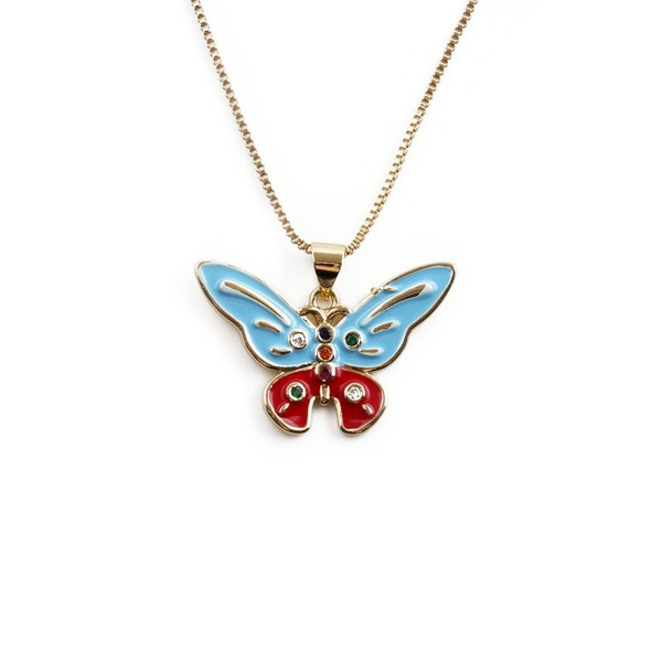 Wholesale Butterfly Pendant Necklace JDC-NE-ML115 NECKLACE JoyasDeChina Wholesale Jewelry JoyasDeChina Joyas De China