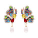 Wholesale Butterfly Rhinestone Alloy Earrings JDC-ES-LIUM049 Earrings 榴芒 color Wholesale Jewelry JoyasDeChina Joyas De China