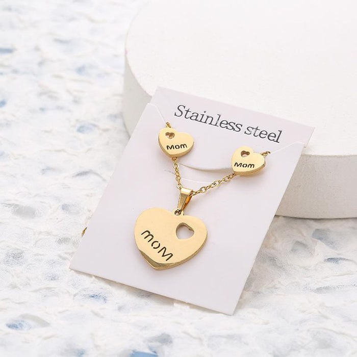 Wholesale Butterfly Unicorn Stainless Steel Stud Earrings Necklace Set JDC-NE-000 necklace JoyasDeChina aixin Wholesale Jewelry JoyasDeChina Joyas De China