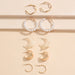 Wholesale C-shaped ring love alloy Earrings JDC-ES-D752 Earrings 晴雯 01 paragraph 1 Wholesale Jewelry JoyasDeChina Joyas De China