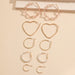 Wholesale C-shaped ring love alloy Earrings JDC-ES-D752 Earrings 晴雯 03 style three Wholesale Jewelry JoyasDeChina Joyas De China