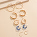 Wholesale C-shaped ring love alloy Earrings JDC-ES-D752 Earrings 晴雯 04 style four Wholesale Jewelry JoyasDeChina Joyas De China