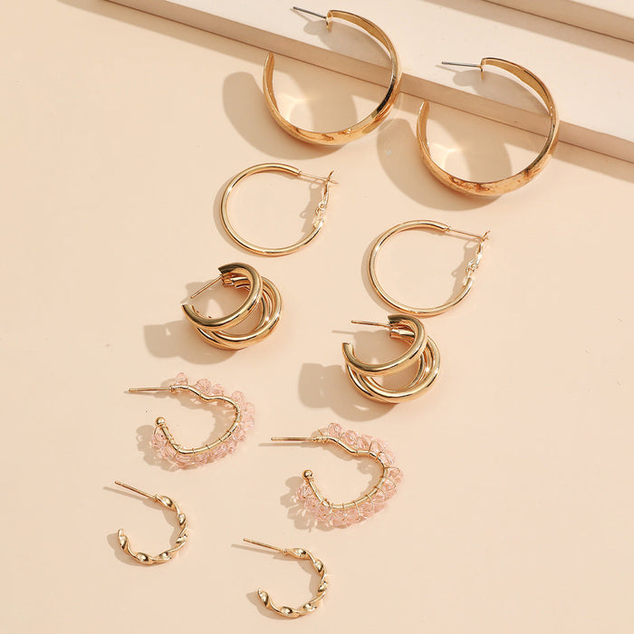 Wholesale C-shaped ring love alloy Earrings JDC-ES-D752 Earrings 晴雯 Section 2 of 02 Wholesale Jewelry JoyasDeChina Joyas De China