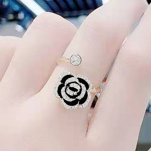Wholesale Camellia Alloy Rings JDC-RS-XuF001 Rings 旭帆 Wholesale Jewelry JoyasDeChina Joyas De China