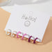 Wholesale Candy C-shaped Alloy Earrings JDC-ES-NZ047 Earrings 奈珠 EZ3927zise Wholesale Jewelry JoyasDeChina Joyas De China
