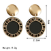 Bulk Jewelry Wholesale candy color alloy Roman numeral hollow disc Earrings JDC-ES-sf063 Wholesale factory from China YIWU China