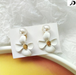 Bulk Jewelry Wholesale candy color alloy small flower Pearl Earrings JDC-ES-sf049 Wholesale factory from China YIWU China