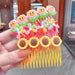 Wholesale candy color cartoon flower hair comb Korean hairpin JDC-HC-I173 Hair clips JoyasDeChina 9# sunflower three pack Wholesale Jewelry JoyasDeChina Joyas De China