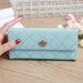 Bulk Jewelry Wholesale Candy Color Embroidered Thread Crown Tri-fold Ladies Wallet JDC-WT-lx009 Wholesale factory from China YIWU China