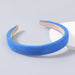 Wholesale candy color flannel geometric headband JDC-HD-JL020 Headband JoyasDeChina blue Wholesale Jewelry JoyasDeChina Joyas De China
