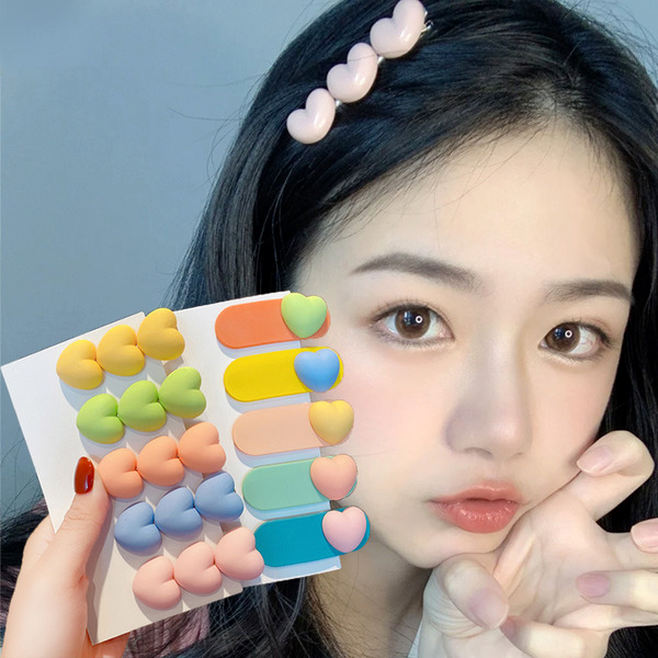 Wholesale candy color girl love hairpin JDC-HC-I185 Hair clips JoyasDeChina Wholesale Jewelry JoyasDeChina Joyas De China