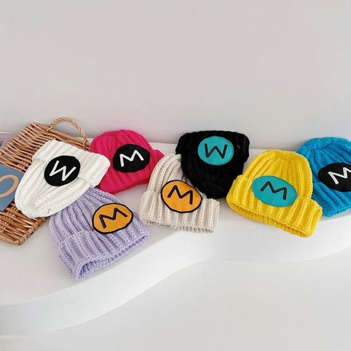Wholesale candy color letter children's wool hat JDC-FH-LH058 FashionHat 旅禾 Wholesale Jewelry JoyasDeChina Joyas De China