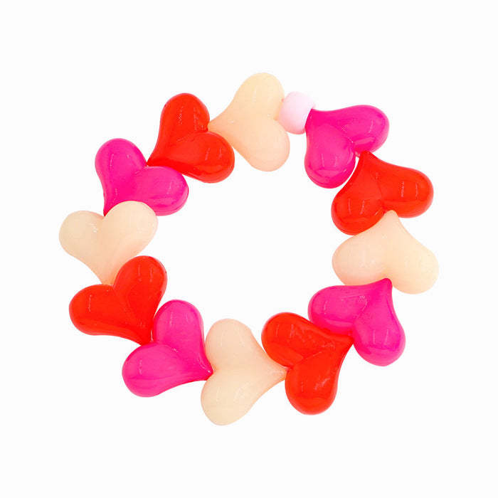 Wholesale Candy Color Love Heart Resin Bracelet JDC-BT-JQ005 Bracelet JoyasDeChina Wholesale Jewelry JoyasDeChina Joyas De China