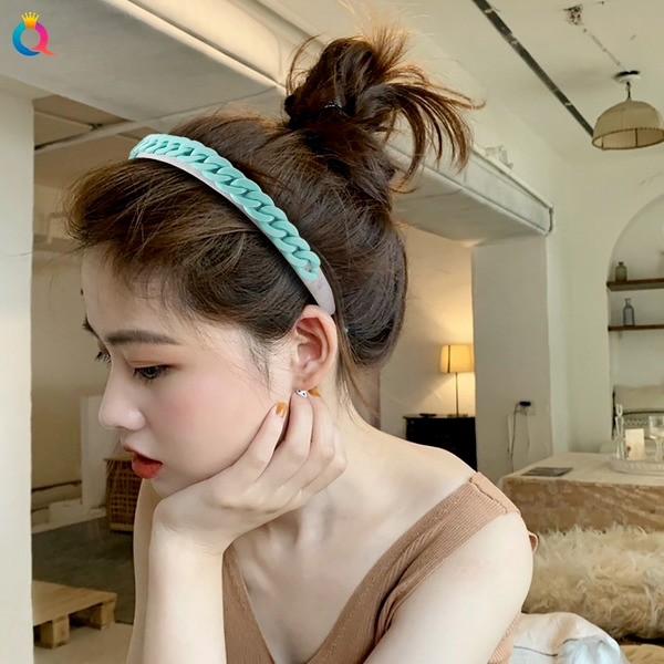 Wholesale candy color plastic braided headband JDC-HD-GSQY022 Headband JoyasDeChina Wholesale Jewelry JoyasDeChina Joyas De China