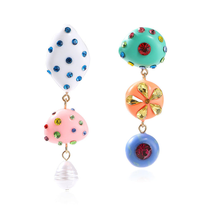 Wholesale candy color resin earrings JDC-ES-JQ190 Earrings 佳琪 resin Wholesale Jewelry JoyasDeChina Joyas De China