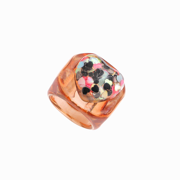 Wholesale Candy Color Resin Rings JDC-RS-JQ013 Rings JoyasDeChina Wholesale Jewelry JoyasDeChina Joyas De China
