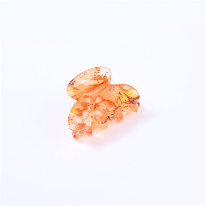 Wholesale candy color small flower diamond shape double tooth hairpin JDC-HC-YingT002 Hair Clips 迎泰 Wholesale Jewelry JoyasDeChina Joyas De China