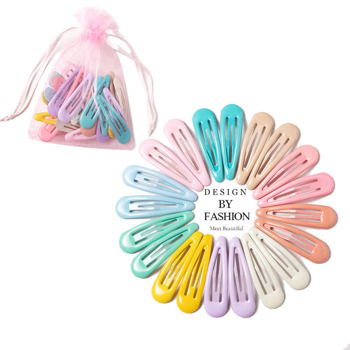 Wholesale candy-colored alloy Hair Clips JDC-HC-GSHX040 Hair Clips JoyasDeChina Light color (pack of 20) Wholesale Jewelry JoyasDeChina Joyas De China