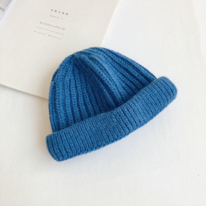 Wholesale candy colored children's wool hat JDC-FH-LH056 FashionHat 旅禾 Sapphire blue Wholesale Jewelry JoyasDeChina Joyas De China