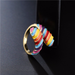 Wholesale candy-colored electroplated copper rings JDC-RS-AG211 Rings JoyasDeChina Wholesale Jewelry JoyasDeChina Joyas De China